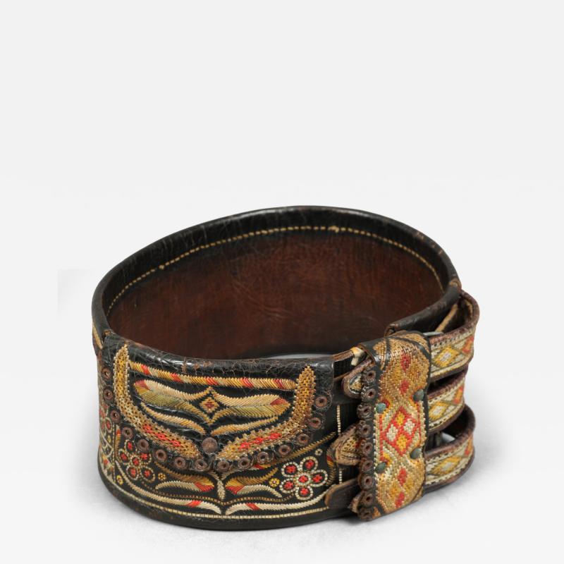 Rare Stitched Leather Ladys Belt