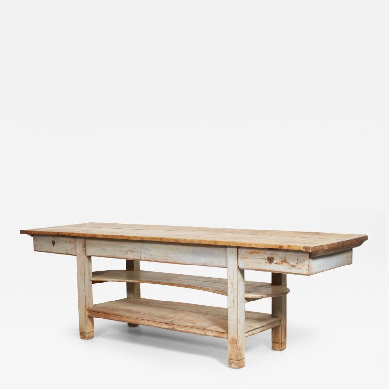Rare Swedish Country House Serving Table
