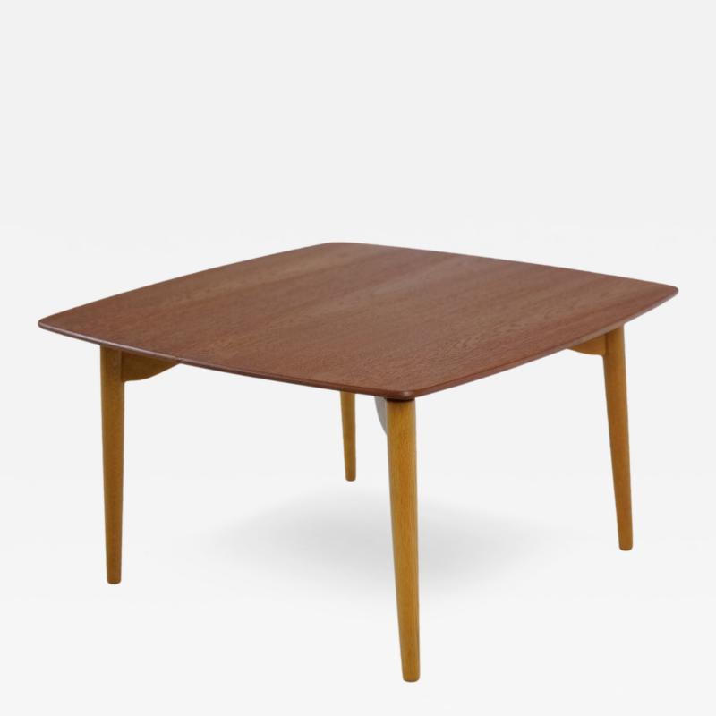 Rare Teak Oak Lamp Coffee Table Designed by Arne Vodder