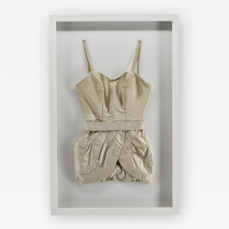 Rare Vintage Gold Silver Lame Designer Bathing Suit