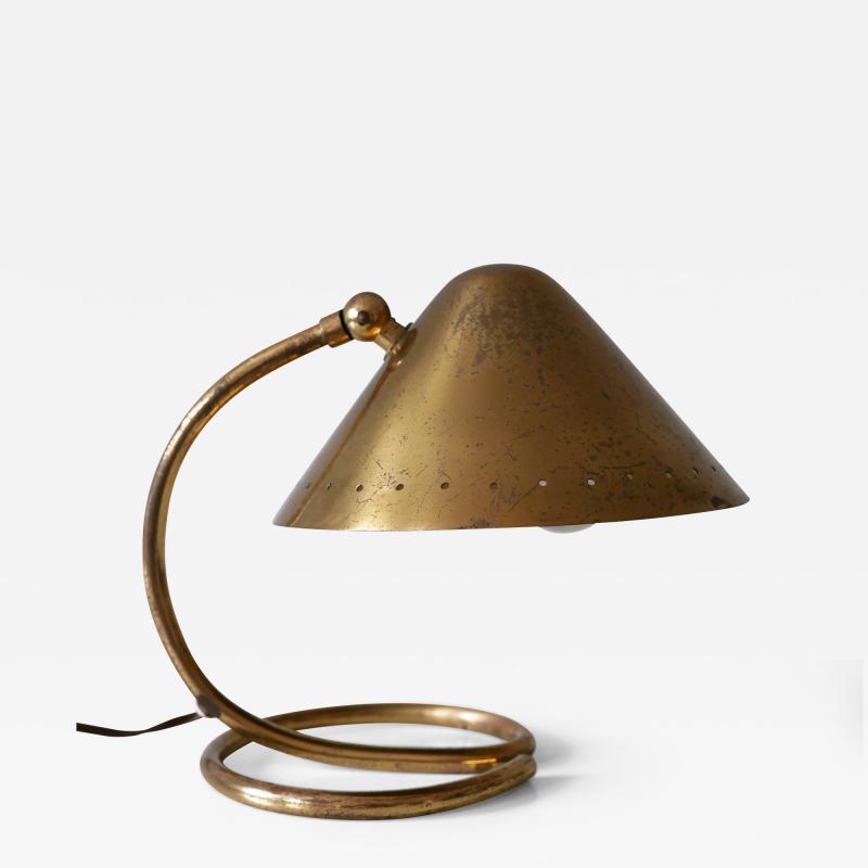Rare and Lovely Mid Century Modern Brass Table Lamp or Wall Light Sweden 1950s