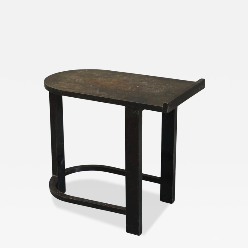 Rationalist Side or Occasional Table in Ebonized Oak 1930s