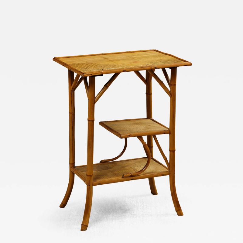 Rattan Decoupage Stand