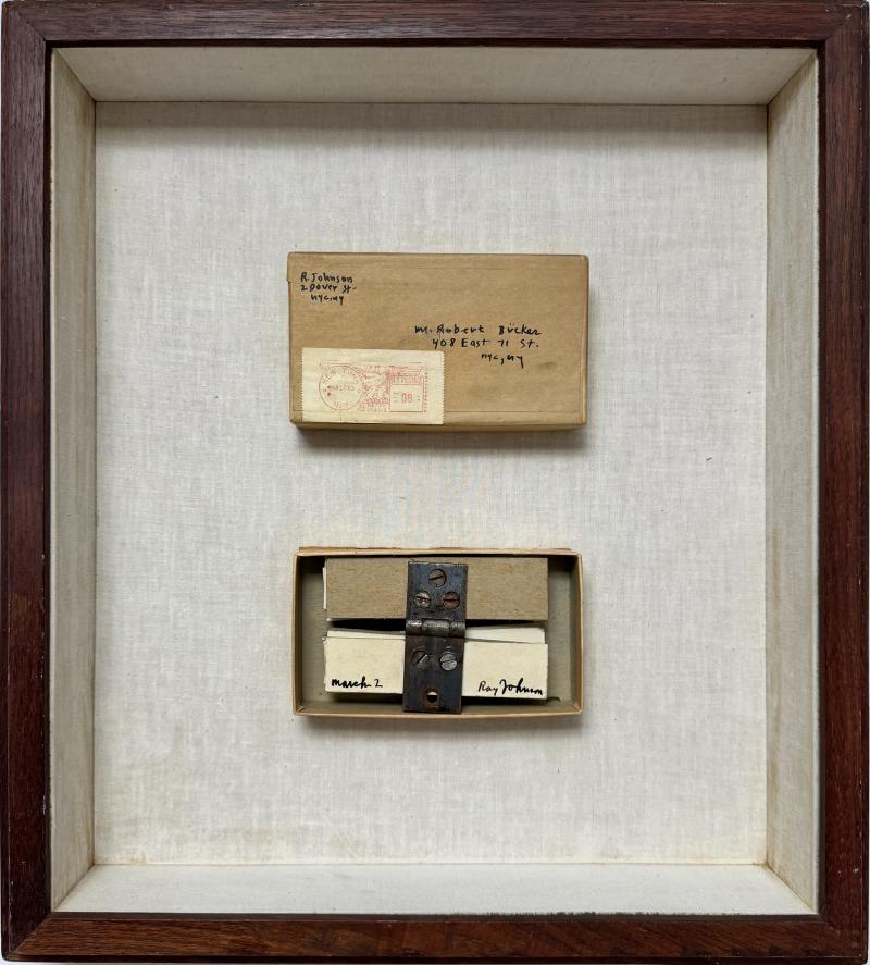 Ray Johnson Mail Art Conceptual Art Box With Hinge Nassau County Museum of Art