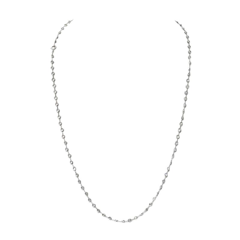 Raymond C Yard 14K White Gold 7 50cttw Diamond By The Yard Chain Diamonds by the Yard Necklace