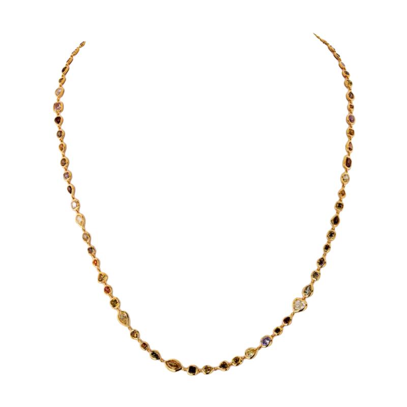 Raymond C Yard FancyColor 18K Yellow Gold 10 50cts 17 Inches Fancy Color Diamonds by the Yard