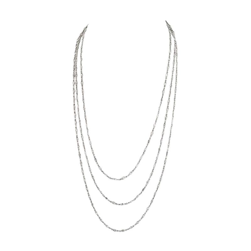 Raymond C Yard Marquise Platinum Marquise Cut Diamond By The Yard 70 inches 29 50cttw Diamonds