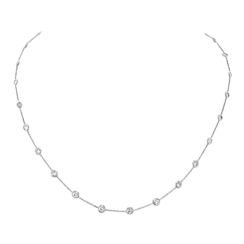 Raymond C Yard PLATINUM 2 80CTTW DIAMOND BY THE YARD 16 INCH NECKLACE