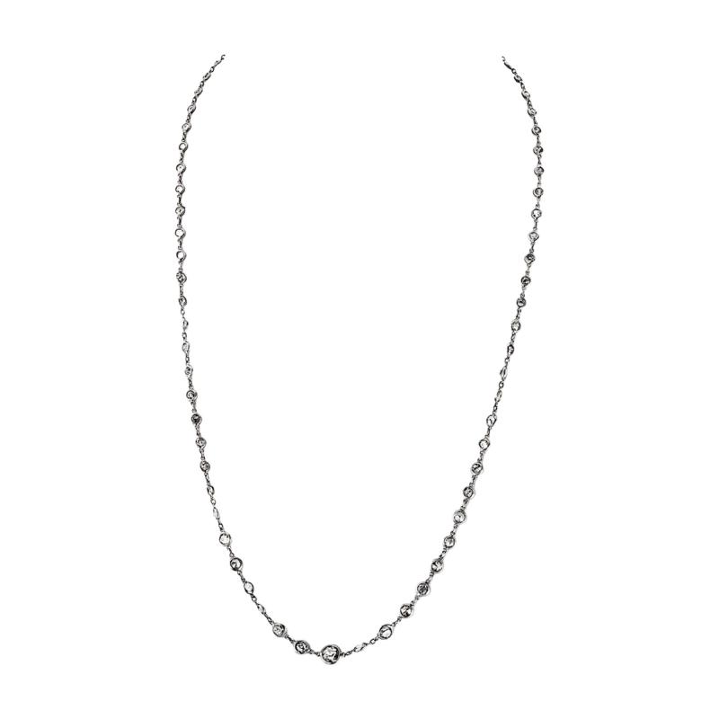 Raymond C Yard Platinum 11 50cttw Diamonds by the Yard Necklace