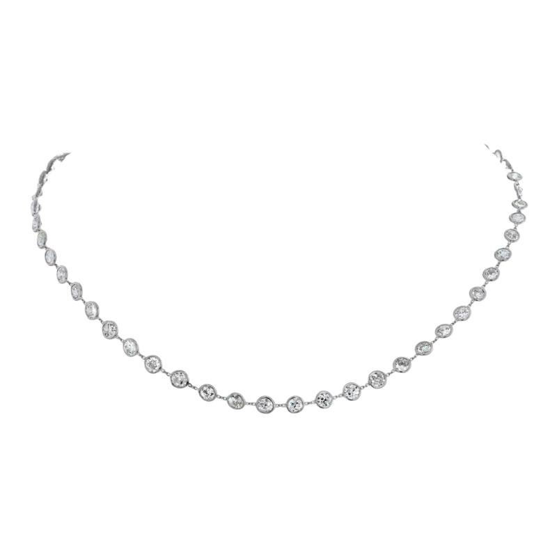 Raymond C Yard Platinum 13 50cts Round Cut Diamond By The Yard Diamonds by the Yard Necklace