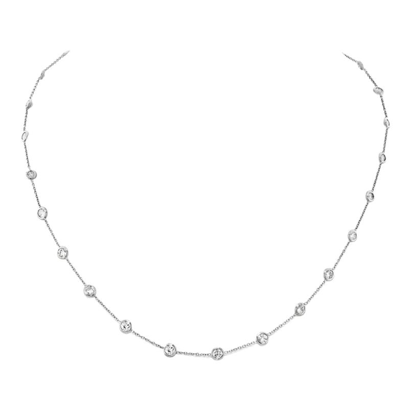 Raymond C Yard Platinum 2 80cttw Diamond By The Yard 16 inch Diamonds by the Yard Necklace