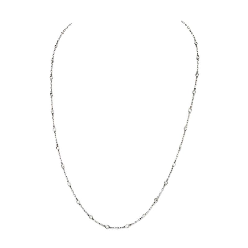 Raymond C Yard Platinum Diamond By The Yard 2 85cttw Diamonds by the Yard Necklace