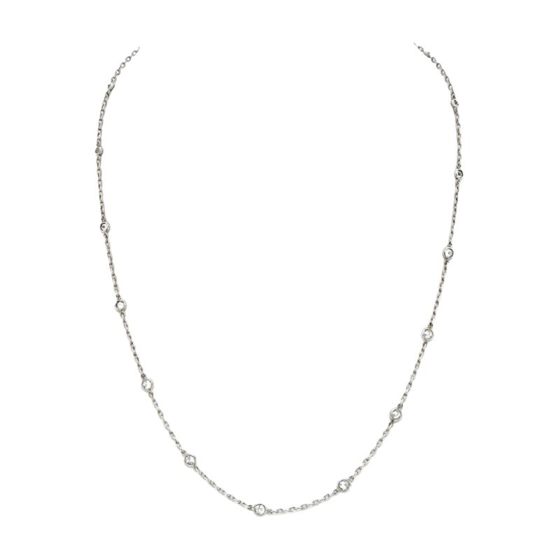 Raymond C Yard Platinum Old Mine Diamond By The Yard Chain 2 75cttw Diamonds by the Yard