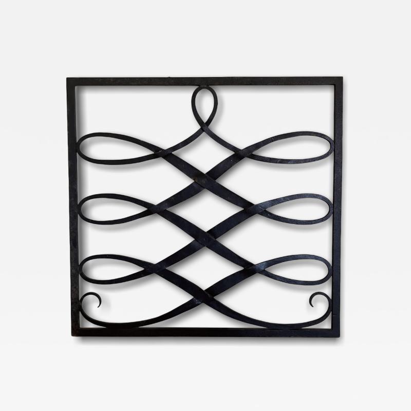 Raymond Subes French Wrought Iron Grill attributed to Raymond Subes circa 1930
