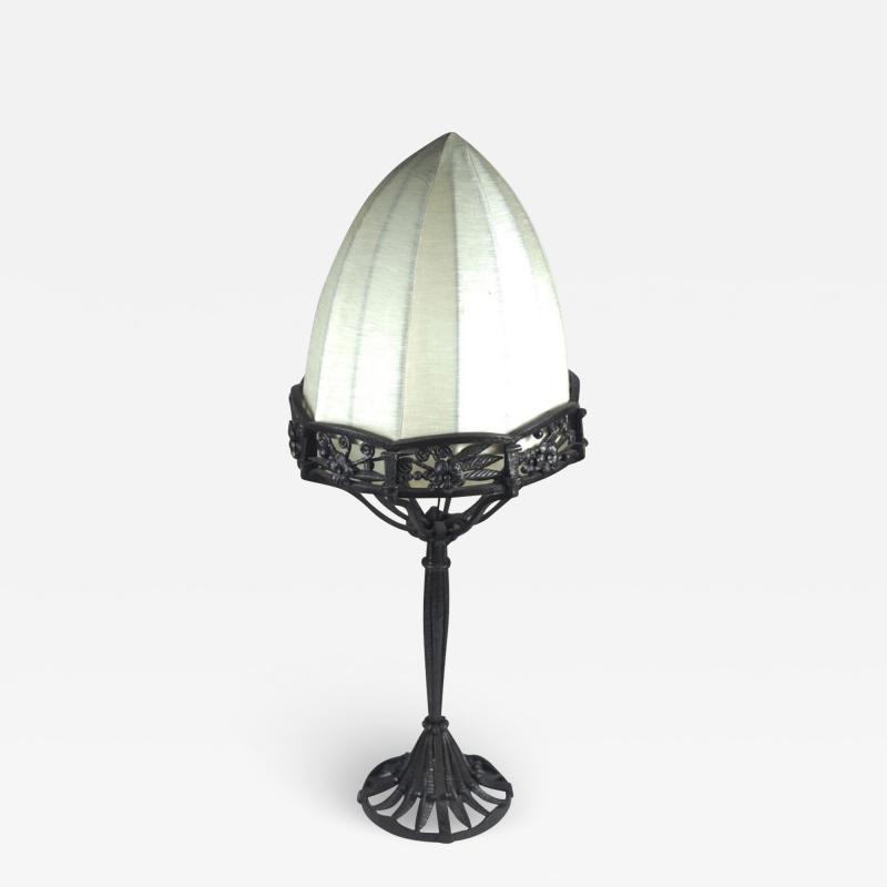 Raymond Subes Raymond Subes Forged Iron Table Lamp