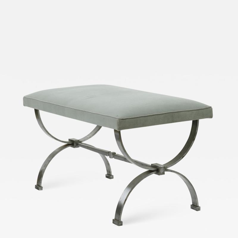 Raymond Subes Raymond Subes brushed iron base bench