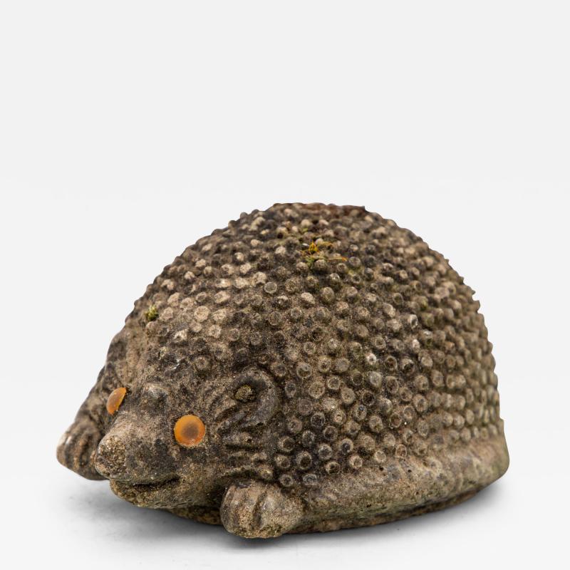 Reconstituted Stone Hedgehog Garden Ornament 20th Century