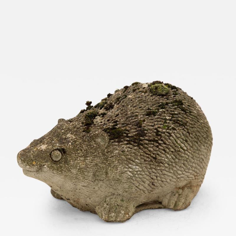 Reconstituted Stone Hedgehog Garden Ornament 20th Century