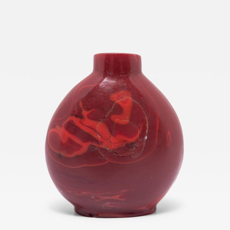 Red Glass Snuff Bottle