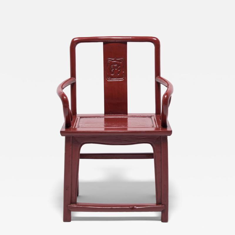 Red Lacquer Officials Chair