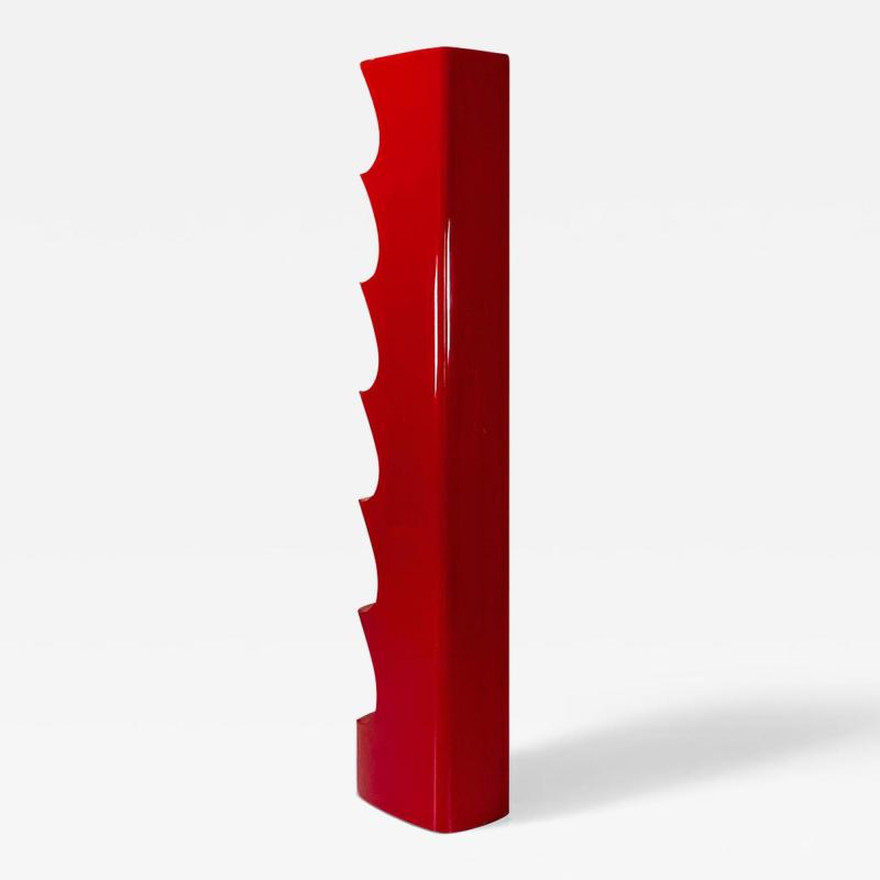 Red Totem Shelf by Valeric Doubroucinskis for Rodier France 1970s