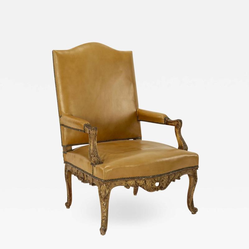 Regence Style Giltwood Armchair