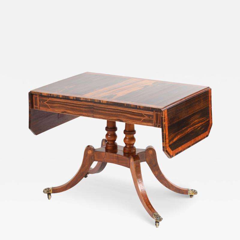 Regency Calamander and Rosewood Sofa Table c 1810 20