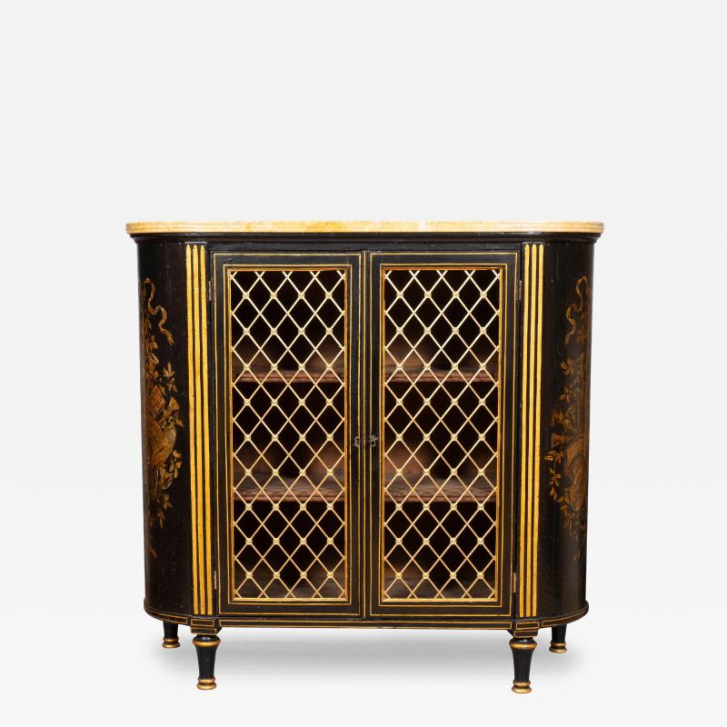 Regency Ebonized and Giltwood Credenza