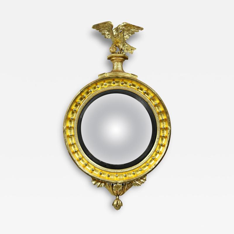 Regency Giltwood Convex Mirror