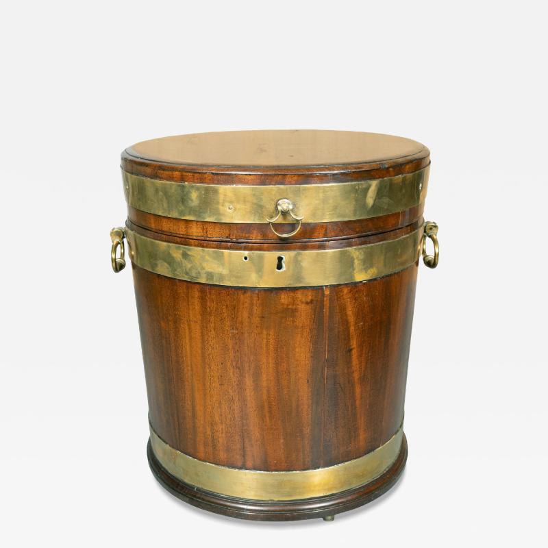 Regency Mahogany And Brass Bound Wine Cooler