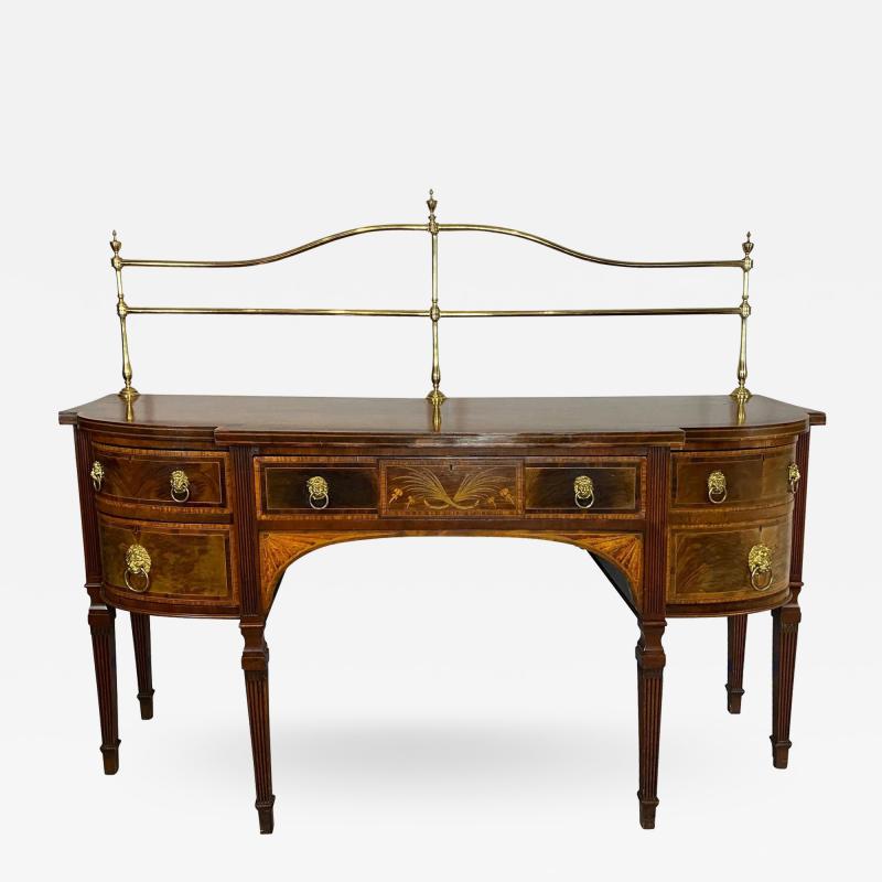 Regency Mahogany And Inlaid Sideboard