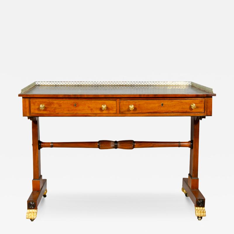 Regency Mahogany And Inlaid Writing Table