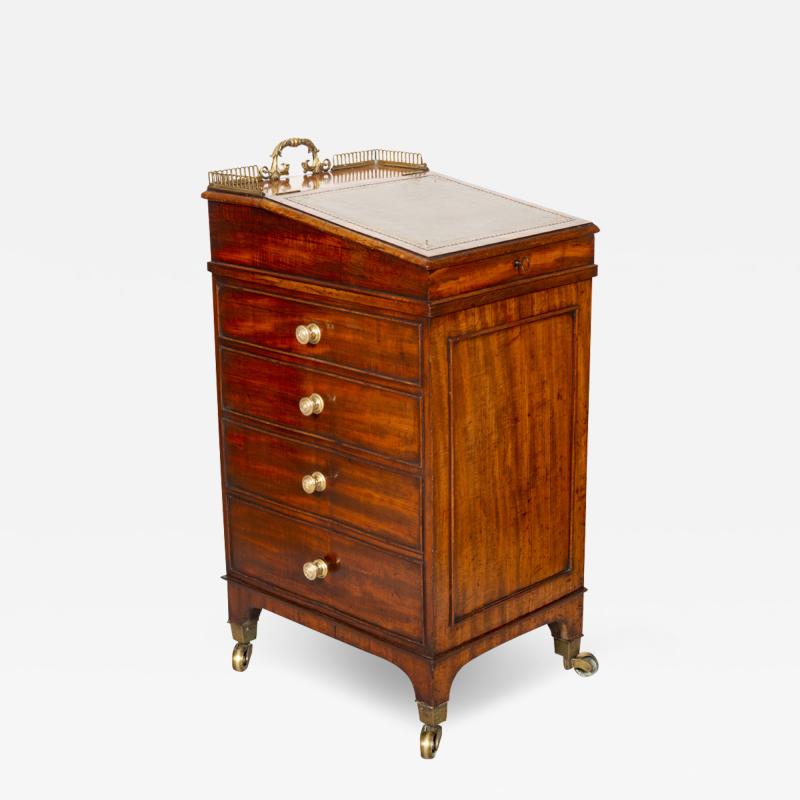 Regency Mahogany Davenport Desk of Diminutive Size