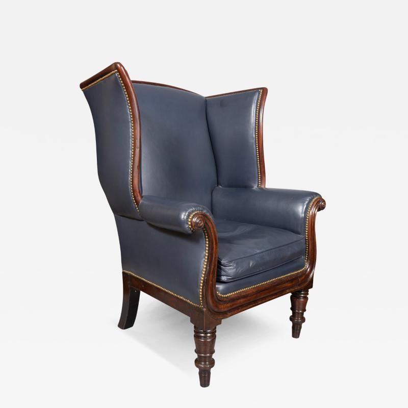Regency Mahogany Library Armchair