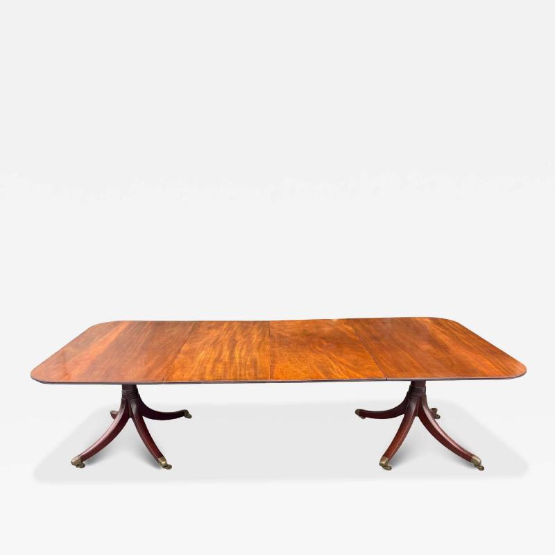 Regency Mahogany Two Pedestal Dining Table