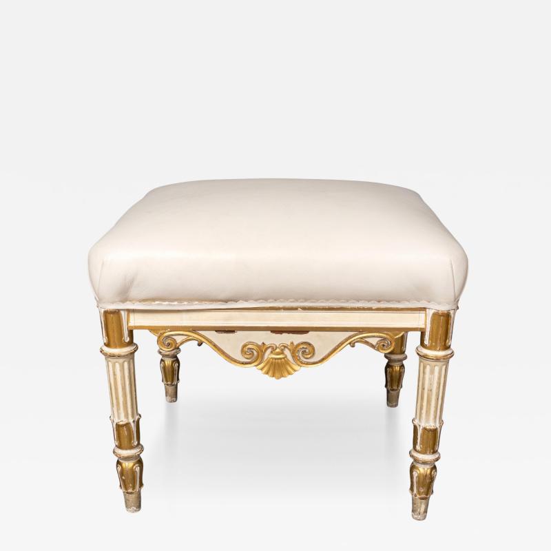 Regency Painted And Giltwood Bench