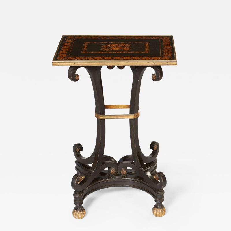 Regency Penwork Table