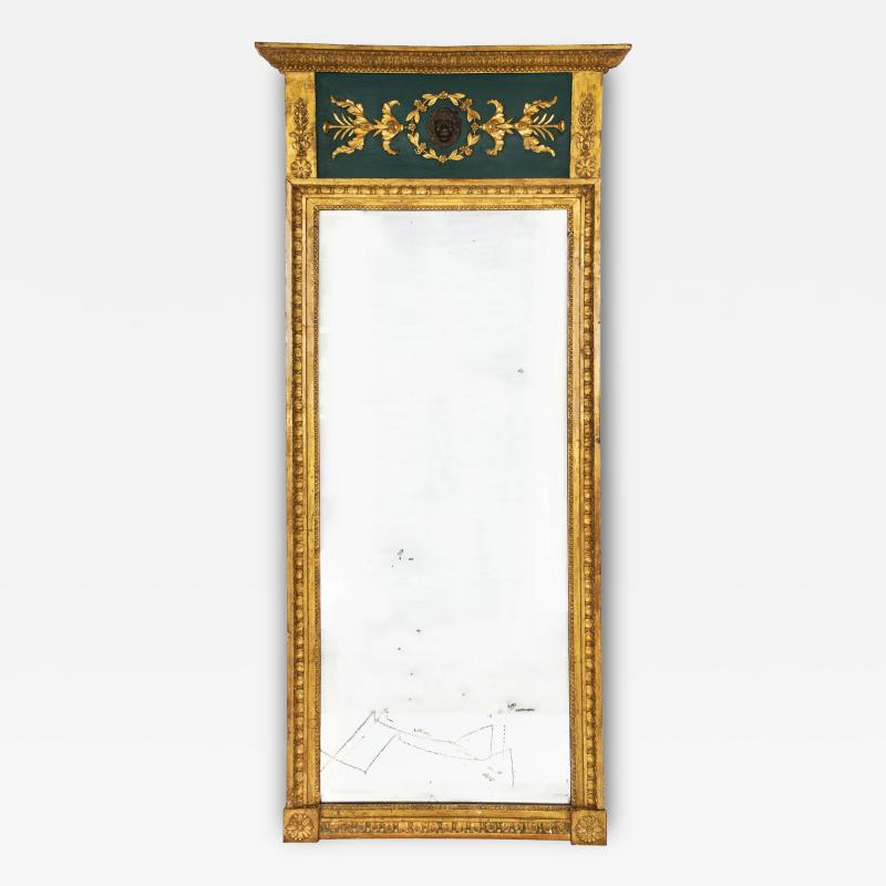 Regency Period Gilded Pier Mirror with Lion s Mask early 19th century