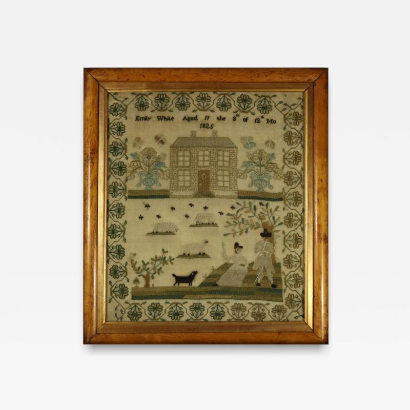 Regency Period Sampler 1825 by Emily White
