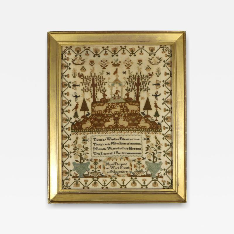 Regency Period Sampler 1827 by Maria Thurgood