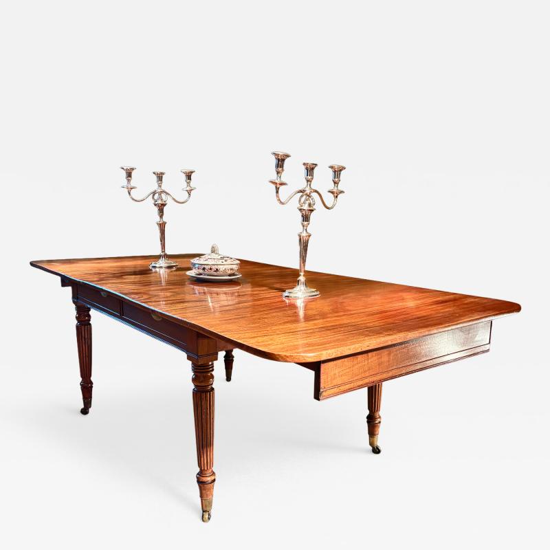 Regency Period mahogany Gillows model imperial extending dining table