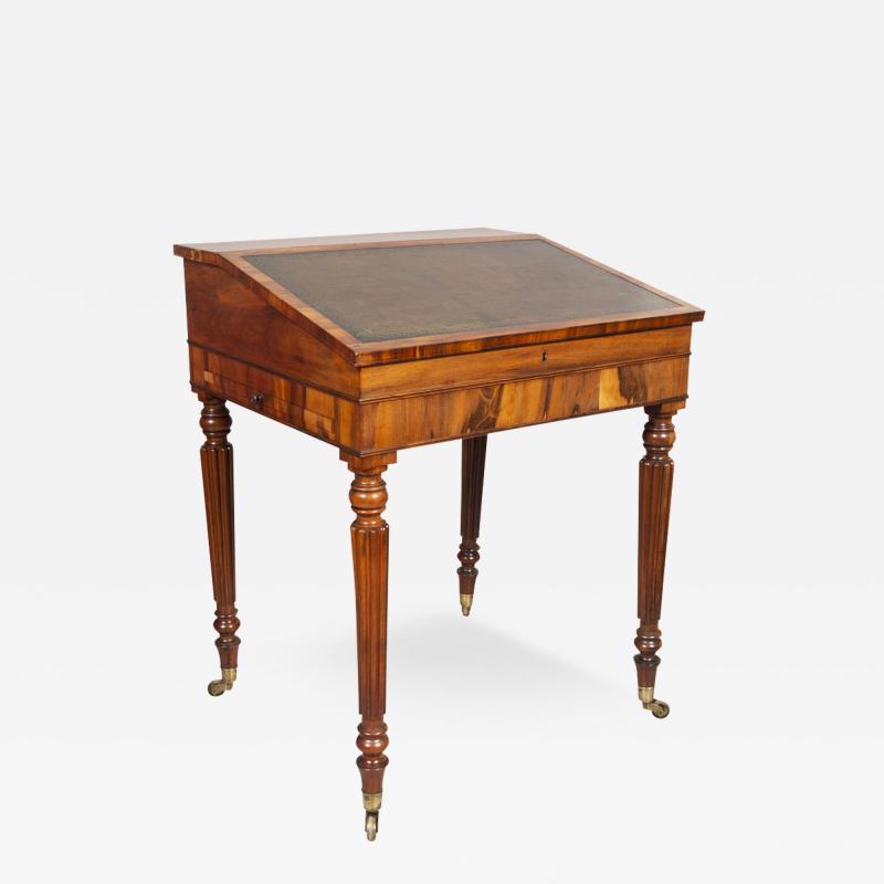 Regency Rosewood Slant Lid Writing Desk