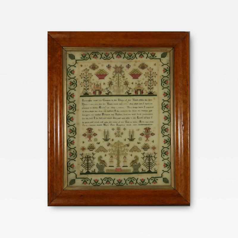 Regency Sampler 1827 by Mary Ann Ragen