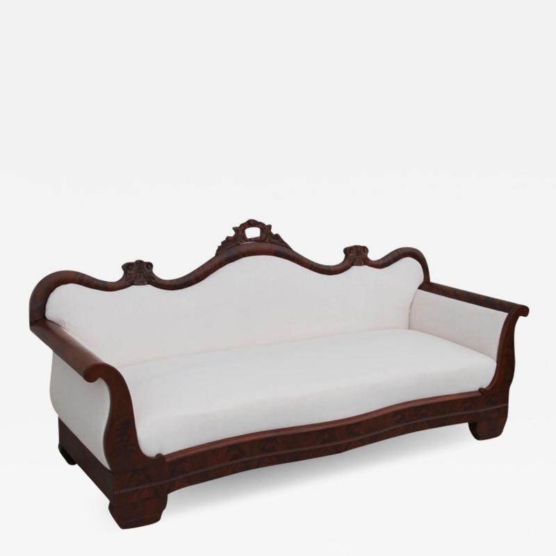 Regency Style Carved Antique Sofa