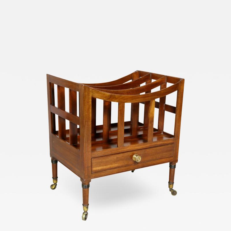 Regency Style Mahogany Canterbury