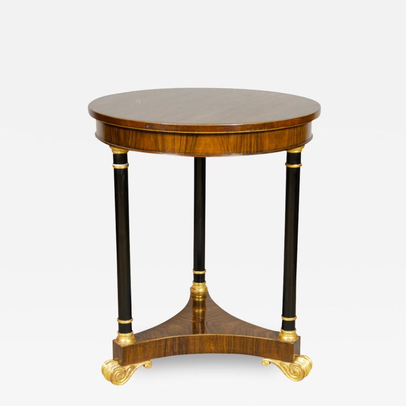Regency Style Mahogany and Giltwood Table
