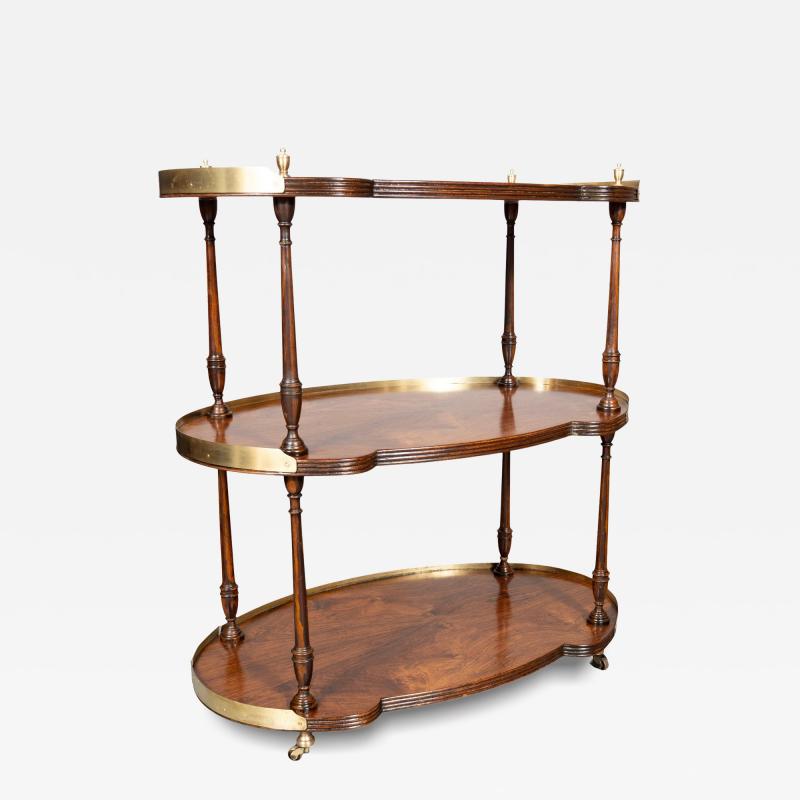Regency Style Rosewood Campaign Table