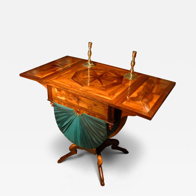 Regency Yewwood Rosewood and Laburnum Work Table