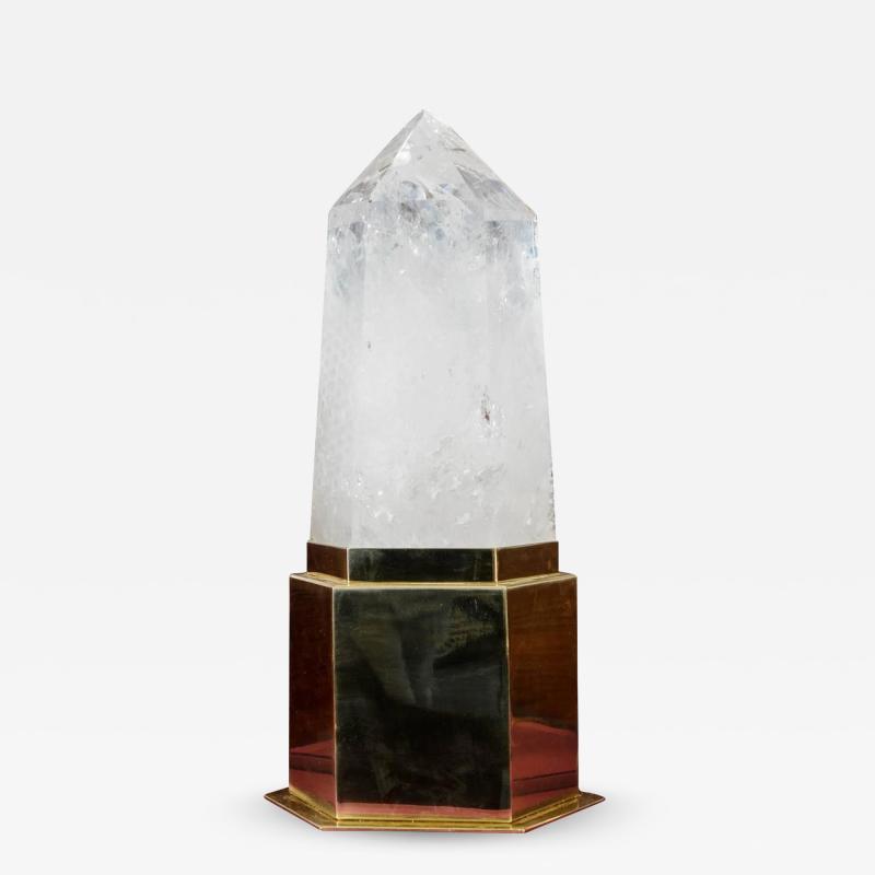 Regis Royant Rock Crystal Table Lamp by Regis Royant