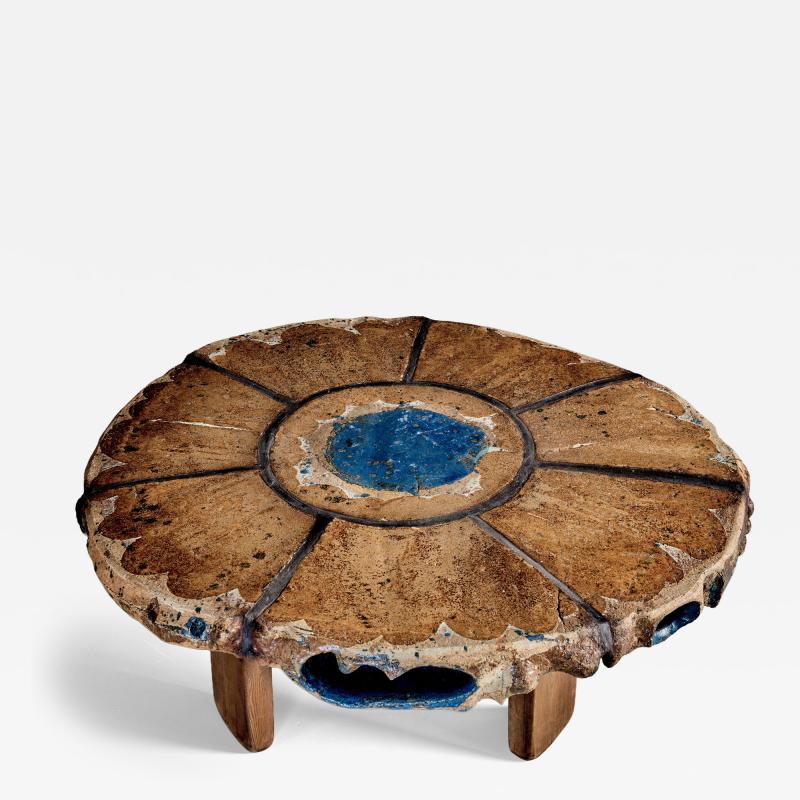 Reinhart R Wolke Brutalistic Coffee Table by Artist and Sculptor Reinhart R Wolke